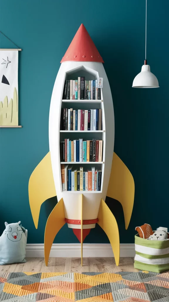 Rocket Ship Bookshelf