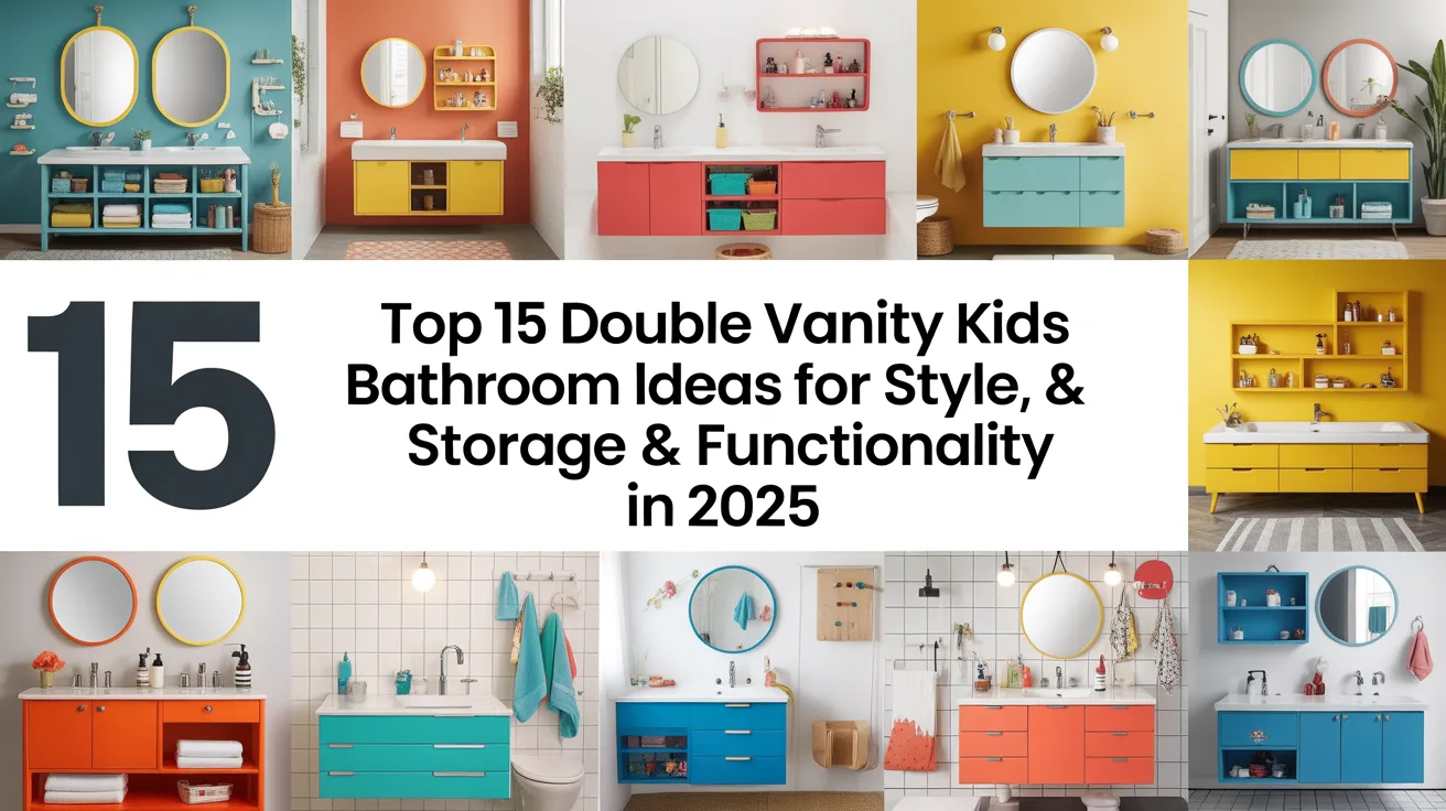 double vanity kids bathroom ideas